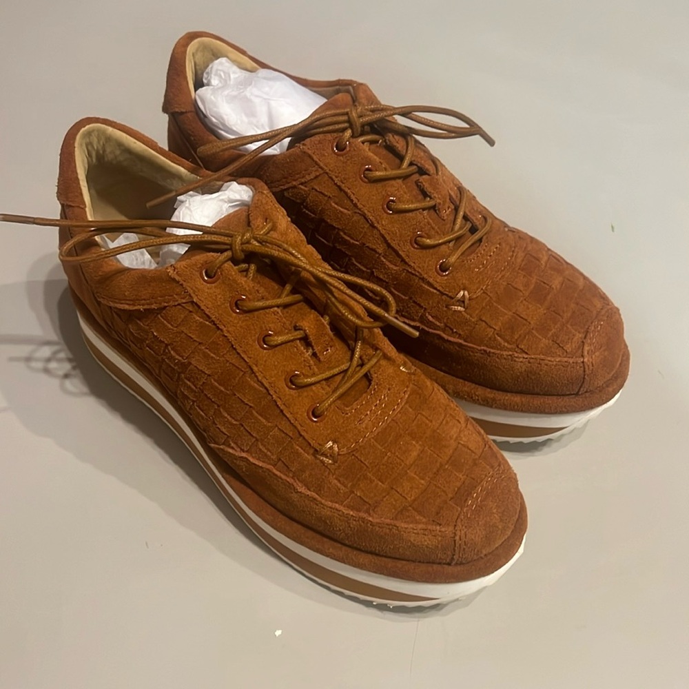 Platform Sneakers from Kelsi Dagger in Camel